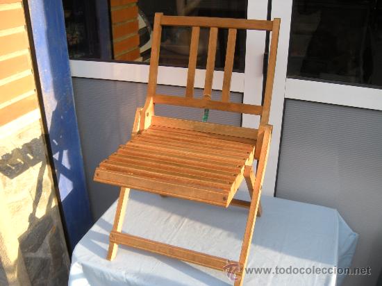 Antig&uuml;edades: ANTIGUA SILLA PLEGABLE - Foto 4