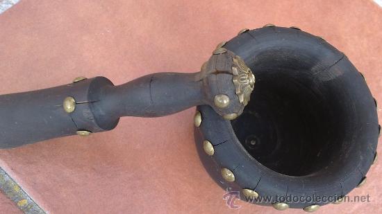 Antig&uuml;edades: MORTERO Y PIL&Oacute;N DE MADERA,DE COCINA ANTIGUO DECORADO - Foto 2