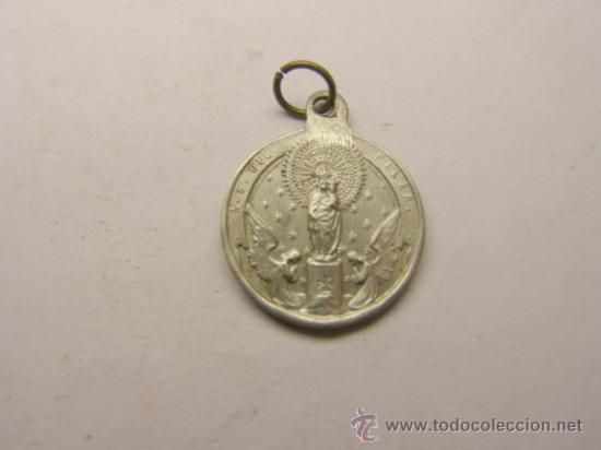 Antig&uuml;edades: Medalla religiosa de la Virgen del Pilar. - Foto 1