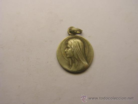 Antig&uuml;edades: Medalla religiosa de la Virgen de Lourdes. - Foto 2