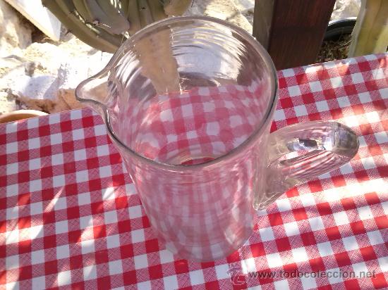 Antig&uuml;edades: antigua jarra de cristal - Foto 2