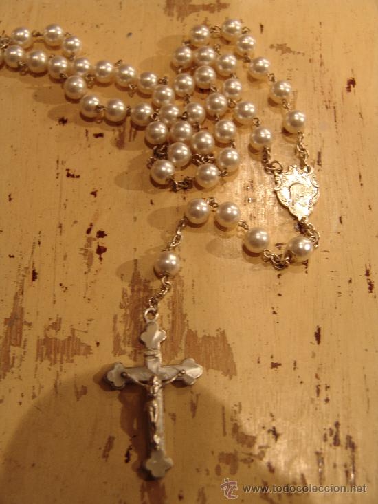 Antig&uuml;edades: ROSARIO CON CRUZ DE N&Aacute;CAR Y PLATA - Foto 1