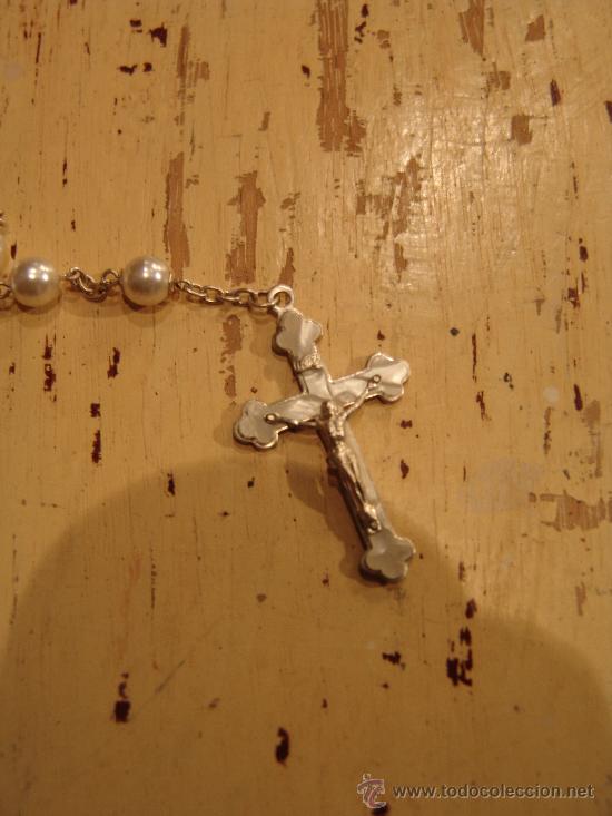 Antig&uuml;edades: ROSARIO CON CRUZ DE N&Aacute;CAR Y PLATA - Foto 2