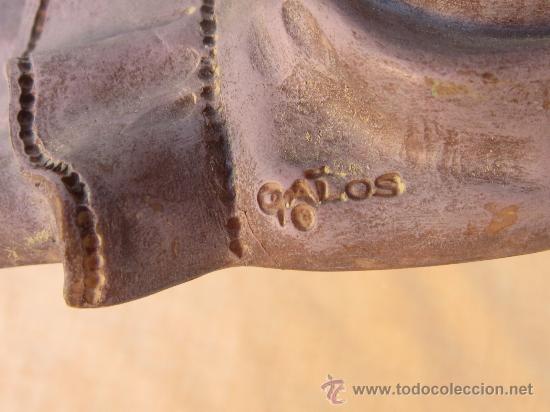 Antig&uuml;edades: FIGURA FIRMADA DE GALOS - Foto 6