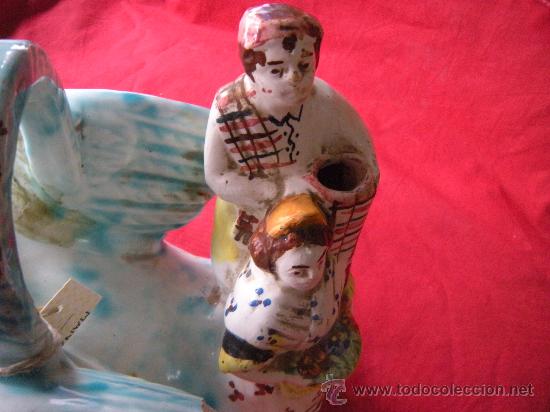 Antig&uuml;edades: ANTIGUO BOTIJO MODERN&Iacute;STA CON CISNE - Foto 7