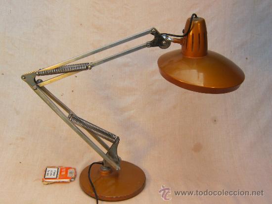 Antig&uuml;edades: LAMPARA DE MESA DE DESPACHO FASE - Foto 5