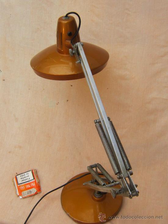 Antig&uuml;edades: LAMPARA DE MESA DE DESPACHO FASE - Foto 8