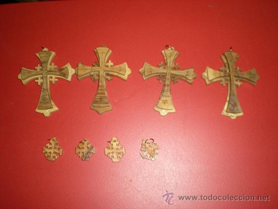 Antig&uuml;edades: juego 8 cruces de Jerusalem - Foto 1