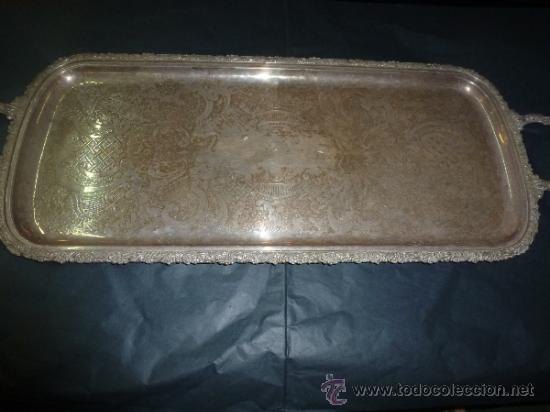 Antig&uuml;edades: antigua bandeja de metal - Foto 1