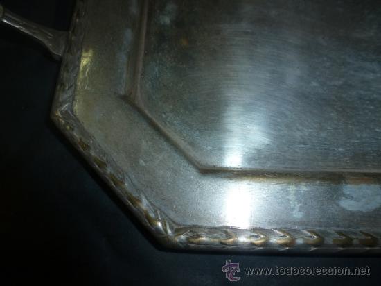 Antig&uuml;edades: antigua bandeja de metal - Foto 12