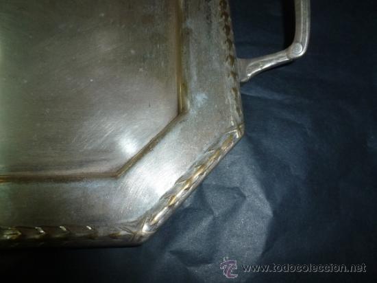 Antig&uuml;edades: antigua bandeja de metal - Foto 9
