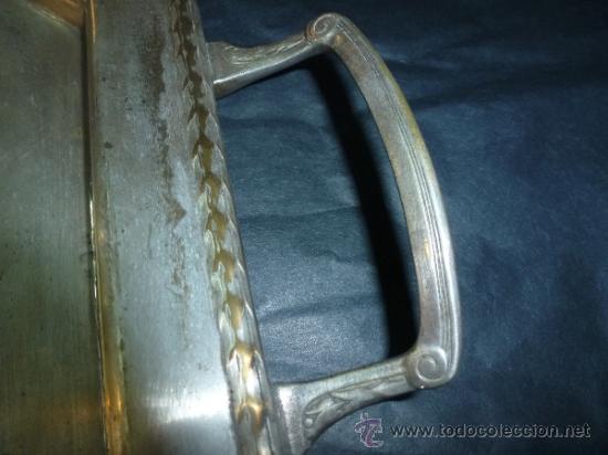 Antig&uuml;edades: antigua bandeja de metal - Foto 7