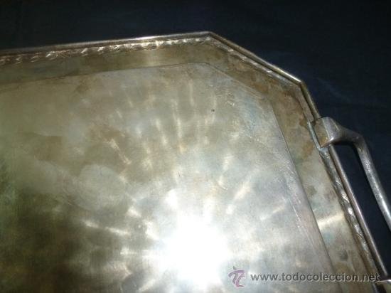 Antig&uuml;edades: antigua bandeja de metal - Foto 4