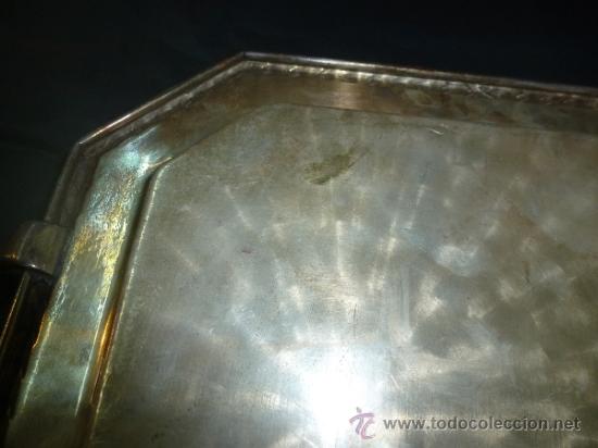 Antig&uuml;edades: antigua bandeja de metal - Foto 2