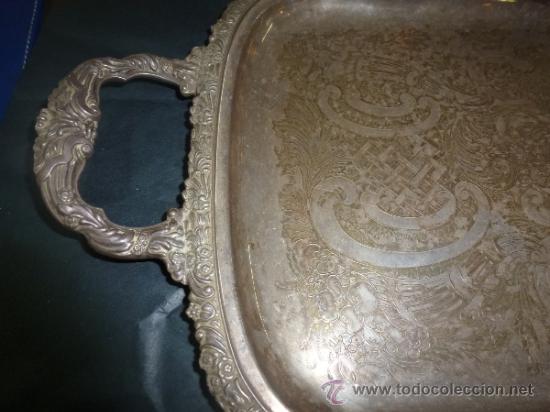 Antig&uuml;edades: antigua bandeja de metal - Foto 15