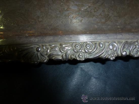 Antig&uuml;edades: antigua bandeja de metal - Foto 13