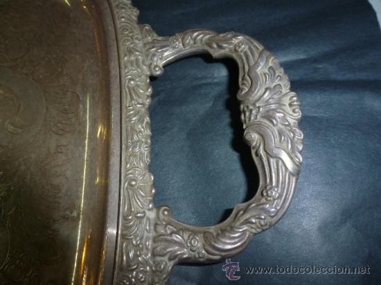 Antig&uuml;edades: antigua bandeja de metal - Foto 11