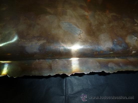 Antig&uuml;edades: antigua bandeja de metal - Foto 12