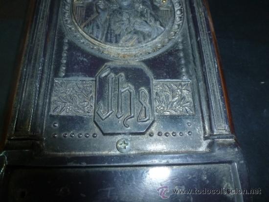 Antig&uuml;edades: sagrado corazon en metal - Foto 2