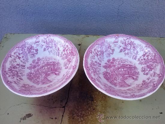 Antig&uuml;edades: preciosos 2 cuencos ingleses. - Foto 1