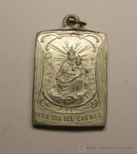 Antig&uuml;edades: Medalla de N&ordf; S&ordf; del Carmen. - Foto 1