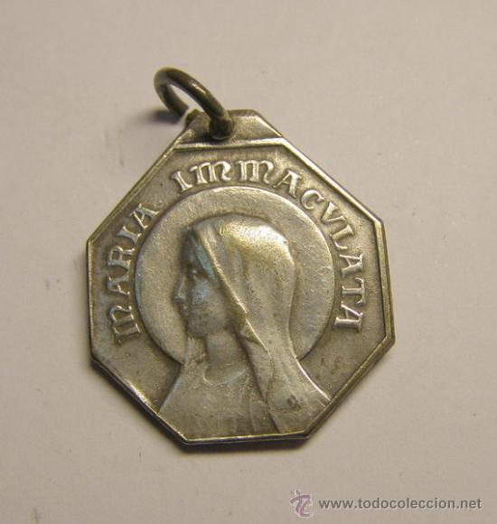 Antig&uuml;edades: Medalla religiosa Maria Inmaculada. - Foto 2