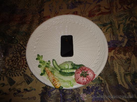 Antig&uuml;edades: plato de ceramica de grandes dimensiones - Foto 2