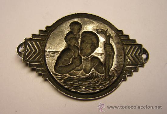 Antig&uuml;edades: Placa religiosa para auto. - Foto 2