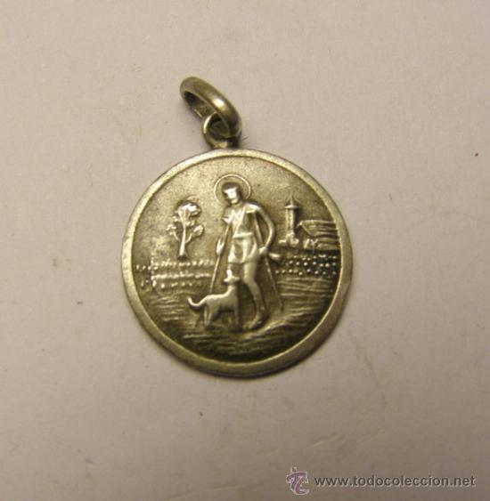 Antig&uuml;edades: Medalla religiosa de alpaca. - Foto 1
