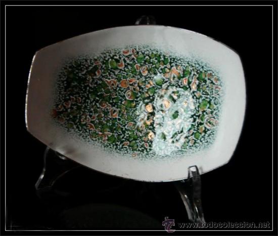 Antig&uuml;edades: Preciosa bandeja de esmalte - Foto 2