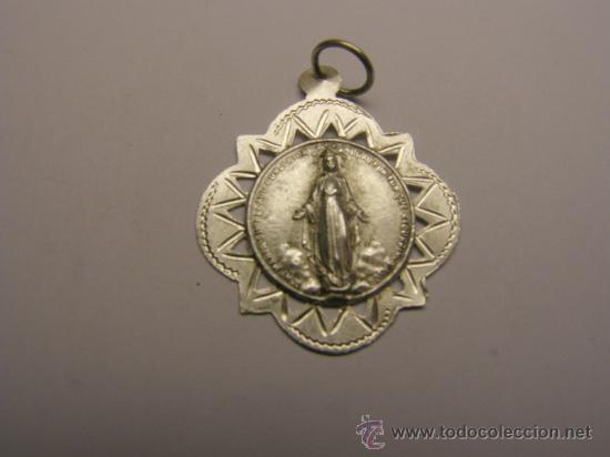 Antig&uuml;edades: Medalla religiosa de la Inmaculada Concepci&oacute;n. Plata. - Foto 1