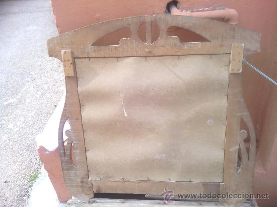 Antig&uuml;edades: antiguo espejo de madera - Foto 5