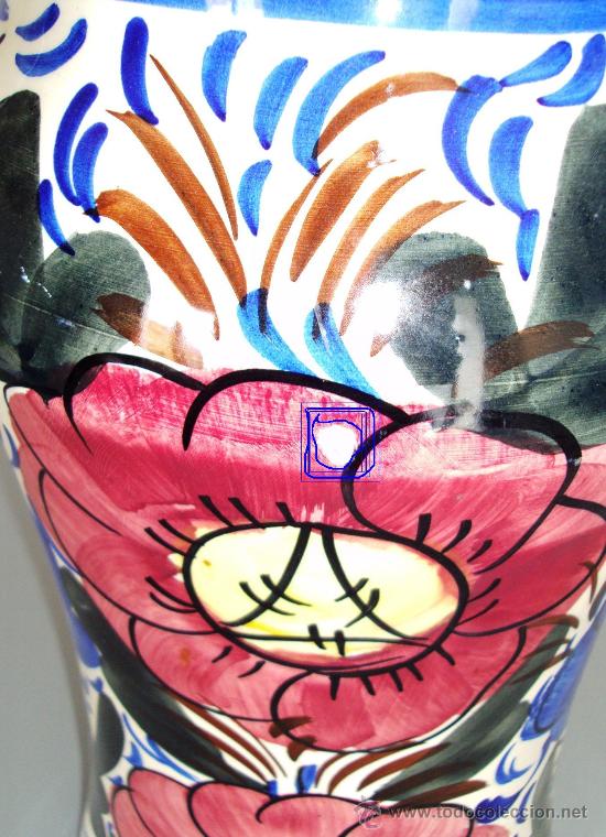 Antig&uuml;edades: Jarr&oacute;n paraguero florero de Manises con asa - Foto 3