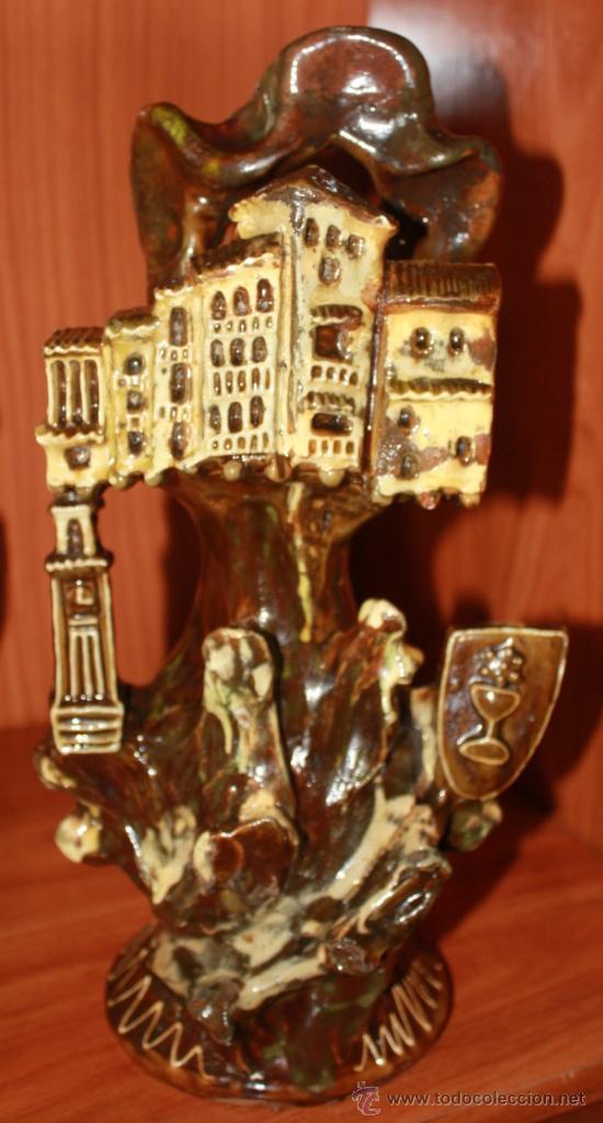 Antig&uuml;edades: botijo precioso decorado alegorico a cuenca 1 - Foto 1