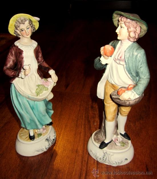 Antig&uuml;edades: PRECIOSA PAREJA DE FIGURAS - Foto 1