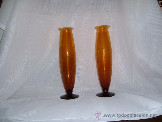 Antig&uuml;edades: jarrones cristal soplado - Foto 1