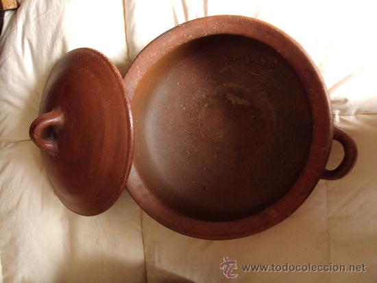 Antig&uuml;edades: Decoracion Vasija de barro en claro 28cm - Foto 2
