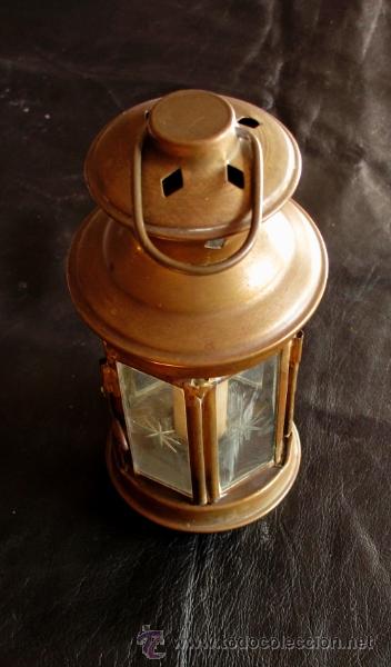Antig&uuml;edades: ANTIGUO FAROL PORTAVELAS - Foto 2