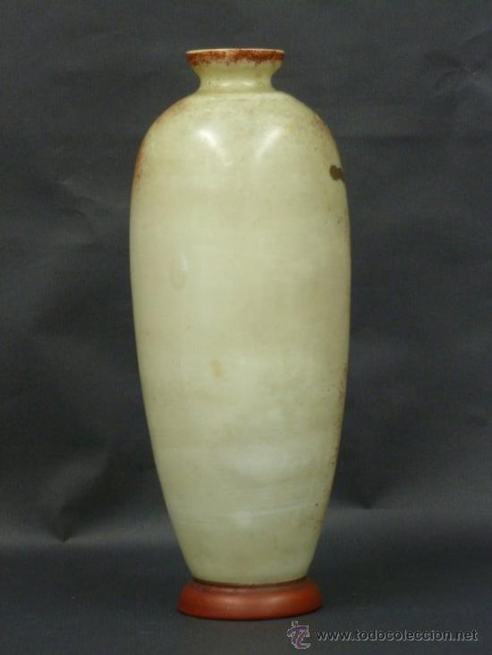 Antig&uuml;edades: JARRON DE CRISTAL OPALINO BLANCO - Foto 2