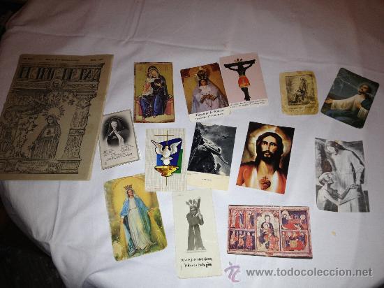 Antig&uuml;edades: LOTE DE 13 ESTAMPAS RELIGIOSAS Y LIBRITO &rdquo;EL IRIS DE LA PAZ&rdquo; 1926 - Foto 3