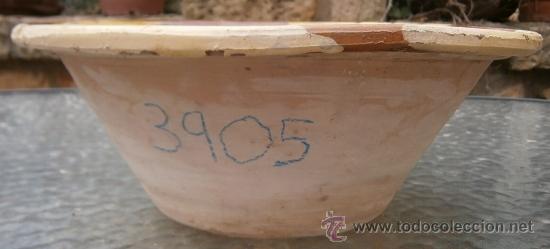 Antig&uuml;edades: Lebrillo de 35 cms. de di&aacute;metro y 13 cms. de alto - Foto 2
