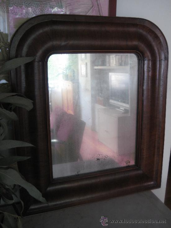 Antig&uuml;edades: BONITO ESPEJO ISABELINO CAOBA. - Foto 3
