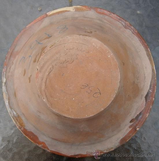 Antig&uuml;edades: Lebrillo de 27 cms. de di&aacute;metro y 10 cms. de alto - Foto 4