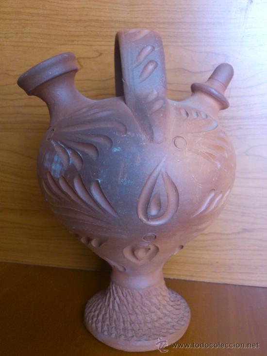 Antig&uuml;edades: Antiguo botijo en terracota . - Foto 2