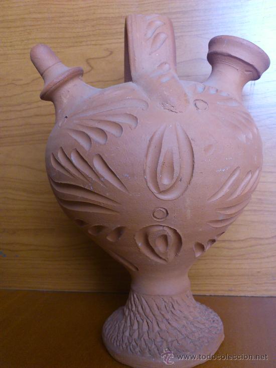 Antig&uuml;edades: Antiguo botijo en terracota . - Foto 8