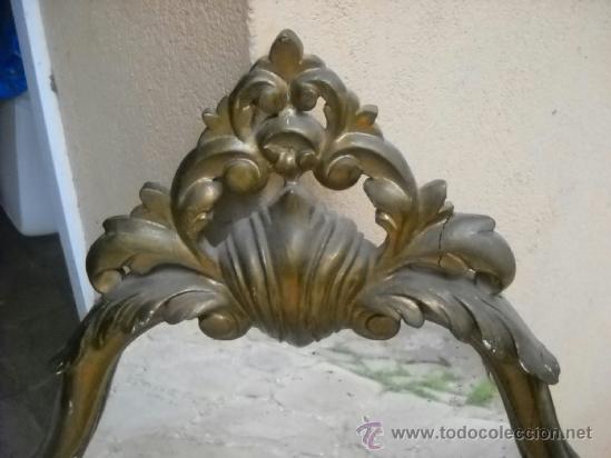 Antig&uuml;edades: espejo marco de madera e hieso. - Foto 2