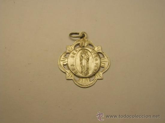 Antig&uuml;edades: Medalla religiosa de N&ordf; S&ordf; de la Pe&ntilde;a. - Foto 1