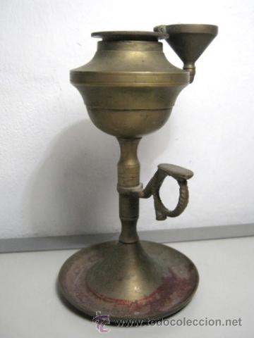 Antig&uuml;edades: Lampara de Aceite candil - Foto 2