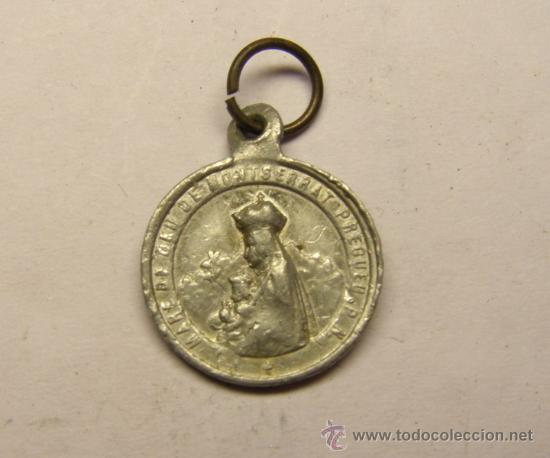 Antig&uuml;edades: Medalla religiosa Mare de deu de Montserrat. - Foto 1