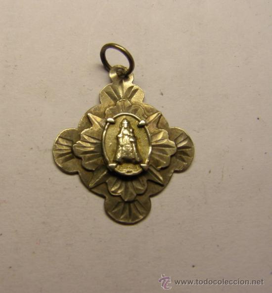 Antig&uuml;edades: Medalla religiosa Virgen de la Bonanova. - Foto 1